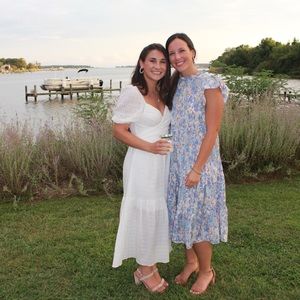 Hello Molly white midi dress. Worn once. Size small